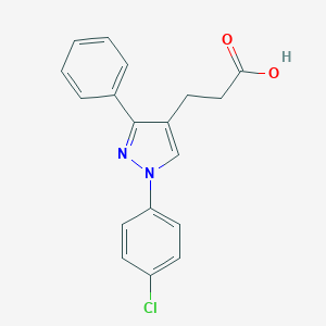 1-(4-Chlorophenyl)-3-phenylpyrazole-4-propionic acidͼƬ