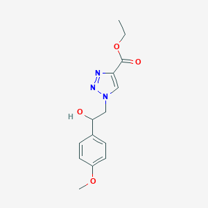 ethyl 1-[2-hydroxy-2-(4-methoxyphenyl)ethyl]-1H-1,2,3-triazole-4-carboxylateͼƬ