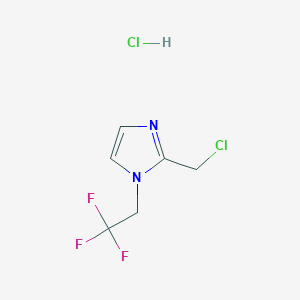 2-(chloromethyl)-1-(2,2,2-trifluoroethyl)-1H-imidazole hydrochlorideͼƬ