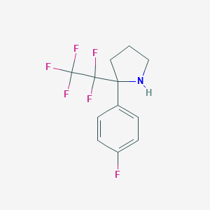 2-(4-Fluorophenyl)-2-(1,1,2,2,2-Pentafluoroethyl)PyrrolidineͼƬ