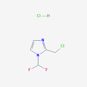 2-(Chloromethyl)-1-(difluoromethyl)-1H-imidazole HydrochlorideͼƬ