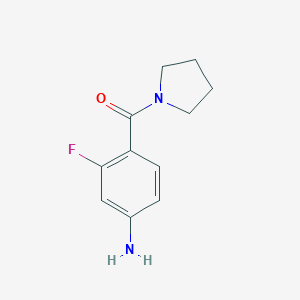 3-fluoro-4-(pyrrolidine-1-carbonyl)anilineͼƬ