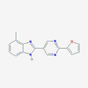 2-[2-(2-Furanyl)-5-pyrimidinyl]-7-methyl-1H-benzimidazoleͼƬ