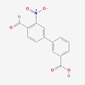 3-(4-Formyl-3-nitrophenyl)benzoic acidͼƬ