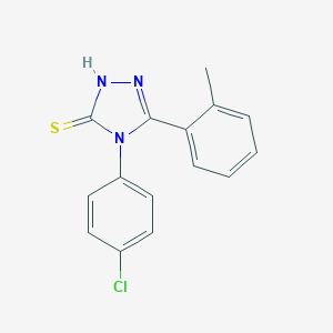 4-(4-Chlorophenyl)-5-(2-methylphenyl)-4H-1,2,4-triazole-3-thiolͼƬ