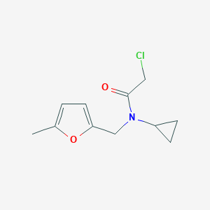 2-Chloro-N-cyclopropyl-N-[(5-methylfuran-2-yl)methyl]acetamideͼƬ