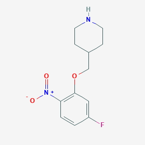 4-(5-Fluoro-2-nitrophenoxymethyl)-piperidineͼƬ