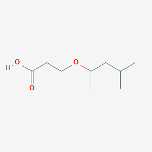 3-[(4-Methylpentan-2-yl)oxy]propanoic AcidͼƬ