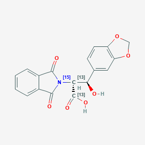 1,3-Benzodioxole-N-phthalimido DL-threo-Droxidopa-13C2,15NͼƬ