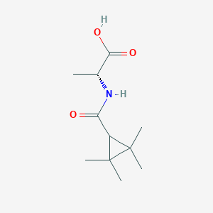 (2R)-2-[(2,2,3,3-tetramethylcyclopropyl)formamido]propanoic AcidͼƬ