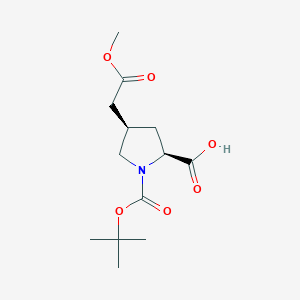 (2S,4R)-N-Tert-butyloxycarbonyl-4-(methoxycarbonyl)methylprolineͼƬ