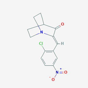 2-[(Z)-(2-chloro-5-nitrophenyl)methylidene]-3-quinuclidinoneͼƬ