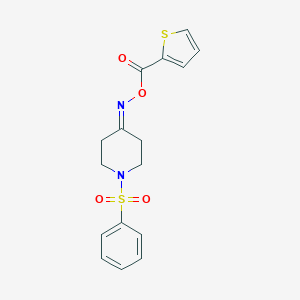 1-(Phenylsulfonyl)-4-{[(2-thienylcarbonyl)oxy]imino}piperidineͼƬ