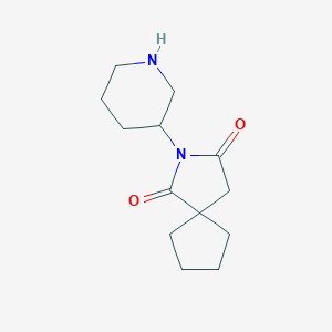 2-(Piperidin-3-yl)-2-azaspiro[4,4]nonane-1,3-dioneͼƬ