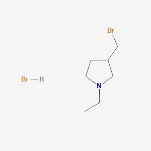 3-(Bromomethyl)-1-ethylpyrrolidine HydrobromideͼƬ