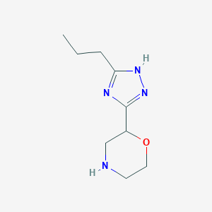 2-(3-propyl-1H-1,2,4-triazol-5-yl)morpholineͼƬ