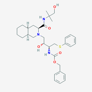 (3S,4aS,8aS)-Decahydro-N-(2-hydroxy-1,1-dimethylethyl)-2-[(2R,3R)-2-hydroxy-3-carbobenzyloxyamino-4-phenylthiobutyl]-3-isoquinolinecarboxamideͼƬ