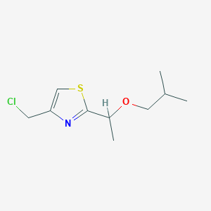 4-(chloromethyl)-2-[1-(2-methylpropoxy)ethyl]-1,3-thiazoleͼƬ