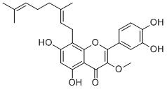 5,7,3',4'-Tetrahydroxy-3-methoxy-8-geranylflavoneͼƬ