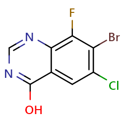 7-Bromo-6-chloro-8-fluoroquinazolin-4-olͼƬ