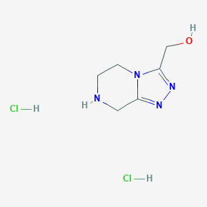 5H,6H,7H,8H-[1,2,4]triazolo[4,3-a]pyrazin-3-ylmethanol dihydrochlorideͼƬ