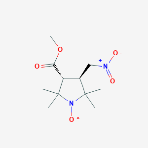 trans-3-Methoxycarbonyl-2,2,5,5-tetramethyl-4-nitromethyl-pyrrolidin-1-oxylͼƬ