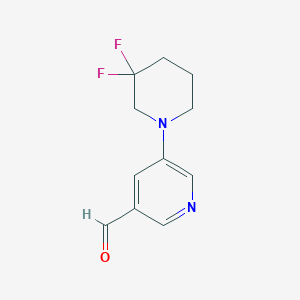 5-(3,3-Difluoropiperidin-1-yl)nicotinaldehydeͼƬ