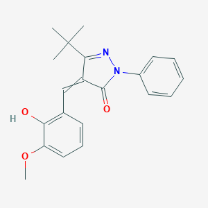 3-(tert-butyl)-4-((2-hydroxy-3-methoxyphenyl)methylene)-1-phenyl-2-pyrazolin-5-oneͼƬ