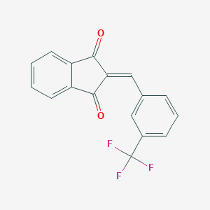 2-{[3-(Trifluoromethyl)phenyl]methylene}-1H-indene-1,3(2H)-dioneͼƬ