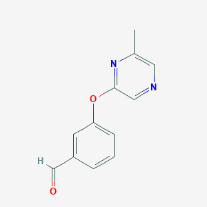 3-[(6-Methylpyrazin-2-yl)oxy]benzaldehyde 97%ͼƬ