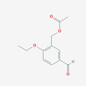 2-ethoxy-5-formylbenzyl acetateͼƬ