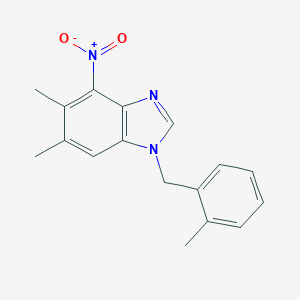 5,6-dimethyl-1-(2-methylbenzyl)-4-nitro-1H-1,3-benzimidazoleͼƬ