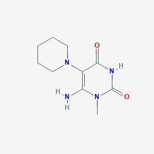 6-amino-1-methyl-5-(piperidin-1-yl)-1,2,3,4-tetrahydropyrimidine-2,4-dioneͼƬ