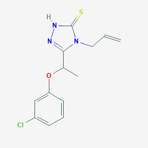 4-allyl-5-[1-(3-chlorophenoxy)ethyl]-4H-1,2,4-triazole-3-thiolͼƬ