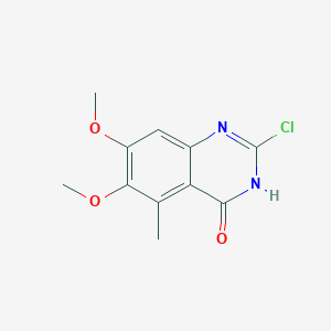 2-chloro-6,7-dimethoxy-5-methyl-3,4-dihydroquinazolin-4-oneͼƬ