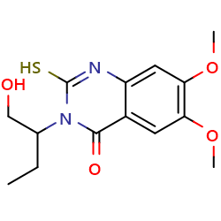 3-(1-hydroxybutan-2-yl)-6,7-dimethoxy-2-sulfanyl-3,4-dihydroquinazolin-4-oneͼƬ