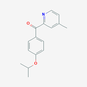 2-(4-Isopropoxybenzoyl)-4-methylpyridineͼƬ