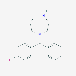 1-[(2,4-Difluorophenyl)(phenyl)methyl]-1,4-diazepaneͼƬ