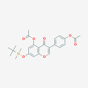 4',5-Di-O-acetyl-7-O-tert-butyldimethylsilyl GenisteinͼƬ