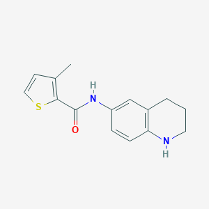 3-methyl-N-(1,2,3,4-tetrahydroquinolin-6-yl)thiophene-2-carboxamideͼƬ