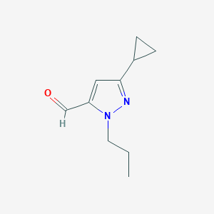 3-cyclopropyl-1-propyl-1H-pyrazole-5-carbaldehydeͼƬ