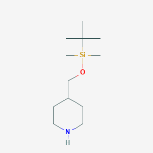 4-{[(tert-Butyldimethylsilyl)oxy]methyl}piperidineͼƬ