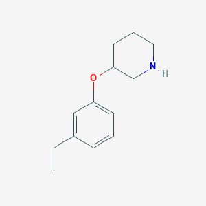 3-(3-Ethylphenoxy)piperidine hydrochlorideͼƬ