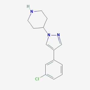 4-[4-(3-Chlorophenyl)-pyrazol-1-yl]-piperidineͼƬ