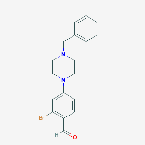 4-(4-Benzyl-1-piperazino)-2-bromo-benzaldehydeͼƬ