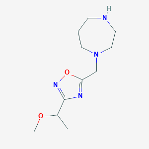 1-{[3-(1-methoxyethyl)-1,2,4-oxadiazol-5-yl]methyl}-1,4-diazepaneͼƬ