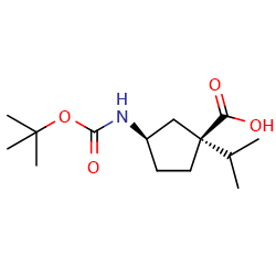 (1S,3R)-3-{[(tert-butoxy)carbonyl]amino}-1-(propan-2-yl)cyclopentane-1-carboxylicacidͼƬ