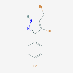 4-Bromo-5-(bromomethyl)-3-(4-bromophenyl)-1H-pyrazoleͼƬ