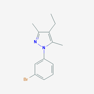 1-(3-bromophenyl)-4-ethyl-3,5-dimethyl-1H-pyrazoleͼƬ