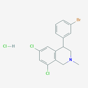 4-(3-Bromophenyl)-6,8-dichloro-2-methyl-1,2,3,4-tetrahydroisoquinoline hydrochlorideͼƬ